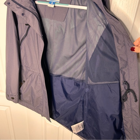 Columbia Womens Field Utility Jacket Purple Gray Full Zip‎ Cinch Waist Size M - Picture 8 of 11